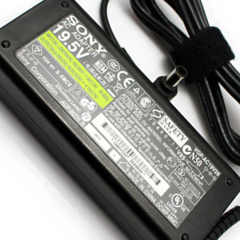 Original Sony 19.5V 4.7A 90W Laptop AC Adapter Chager VGP-AC19V35, 6.5*4.4mm